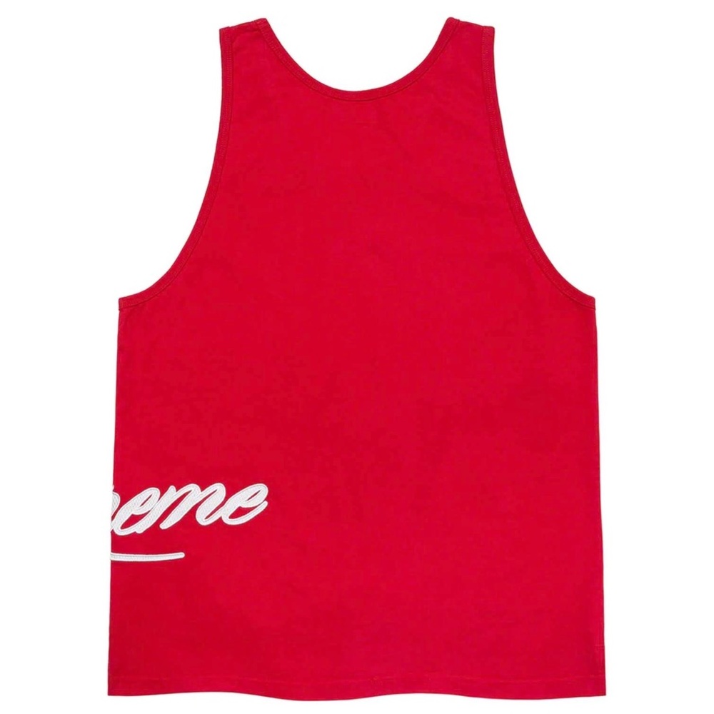 Supreme Mesh Script Tank Top - Picture 2 of 3